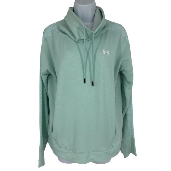 Under Armour Loose Featherweight Funnel Neck Sweatshirt 1305498 Size M - Picture 1 of 12